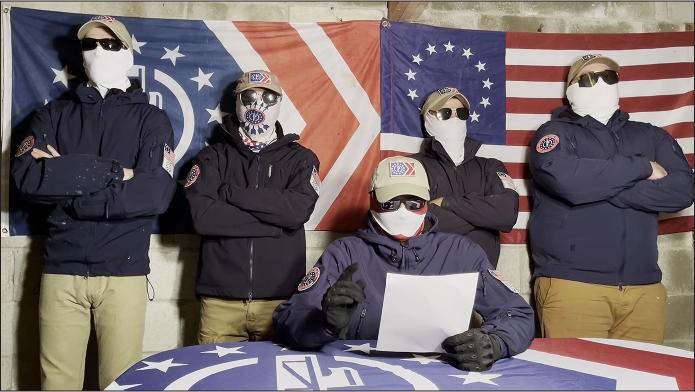 Figure 14-6: Patriot Front members, from a video in the hacked dataset